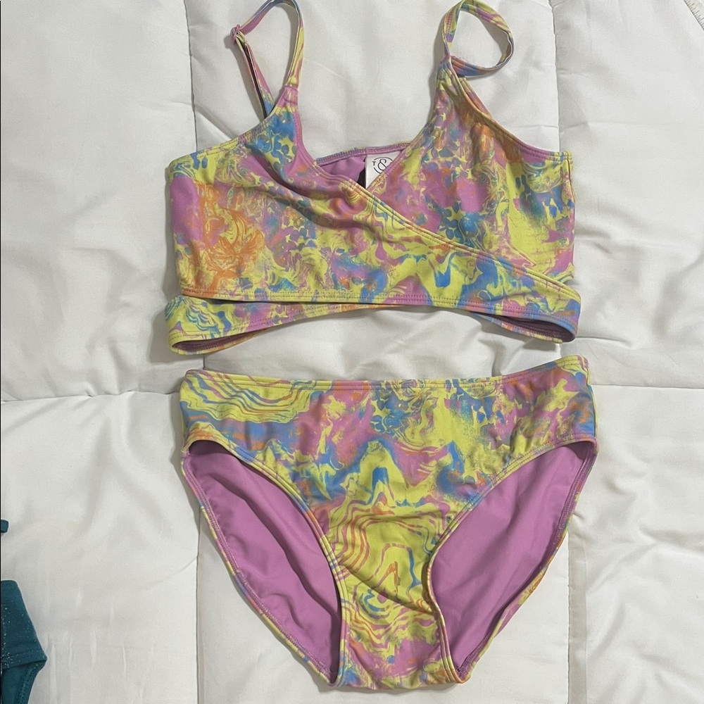 Treasure & Bond Multicolor Kids Bikini